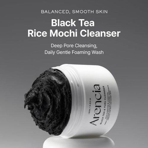 Arencia Black Tea & Yuzu Rice Mochi Cleanser